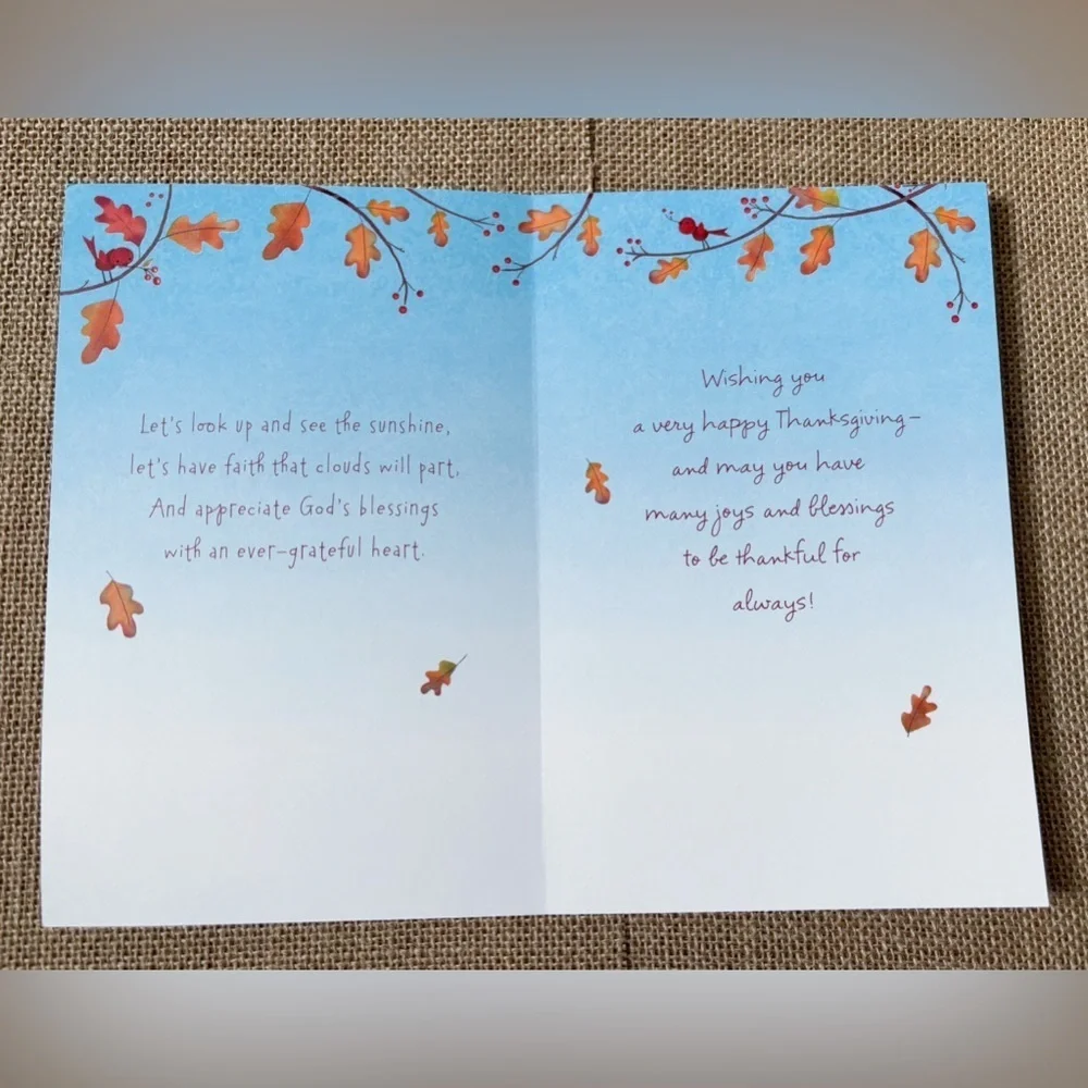 Lets Be Thankful Thanksgiving Card Woodland Animals Cottage Core Junk Journaling